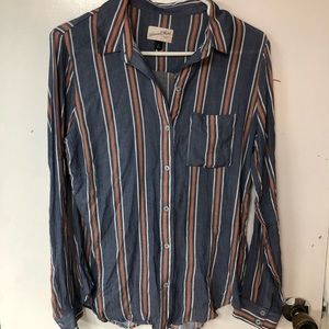 Stripped button up